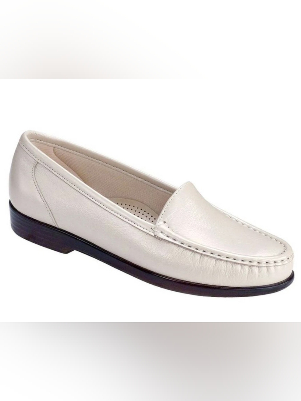 SAS Women's Slip-On Loafer in Pearl Bone NIB Size 7N